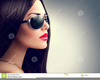 Girl Sunglasses Clipart Image