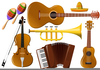 Mexican Musical Instrument Clipart Image
