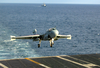 An Ea-6b Prowler Assigned To The  Patriots  Of Electronic Attack Squadron One Four Zero (vaq-140) Lands Aboard Uss George Washington (cvn 73). Image
