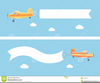 Clipart Plane With Banner Image