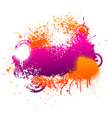 Paint Splatter Images on Purple And Orange Paint Splatter Vector Image   Vector Clip Art Online