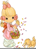 Precious Moments Baby Girl Clipart Image