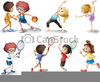 Clipart Of Kids Exercising Image
