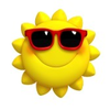 D Cartoon Cute Sun Image