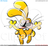 Rabbit Jumping Clipart Image