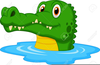 Crocodile Dock Clipart Image