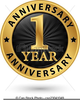 Clipart Anniversary Label Image