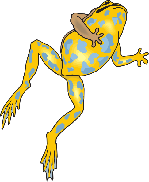 yellow frog clipart - photo #6