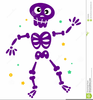 Dancing Skeleton Clipart Image