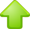 Up Arrow Green Clip Art