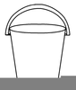 Black And White Bucket Clipart Image