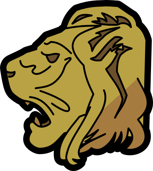 clip art lion head. Lion Head clip art