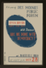 Lyman Bryson, Famous Forum Leader, Will Discuss  Are We Done With Democracy?  At Roosevelt High 8th Year Of Des Moines Public Forum / Designed And Produced By Iowa Art Program Wpa. Clip Art