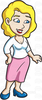 Mom On Phone Clipart Image