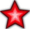 Red Gradient Star Clip Art