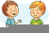 Free Clipart Children Talking Image