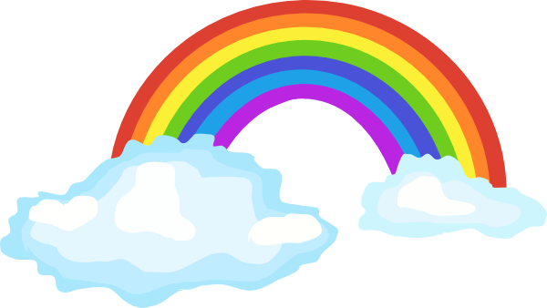 clip art vector rainbow - photo #18