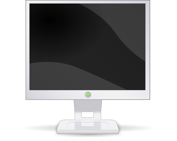 computer screen clipart. Lcd Flat Screen