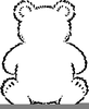 Teddy Bear Clipart Outline Image