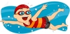 Boy Scout Swimming Clipart Image