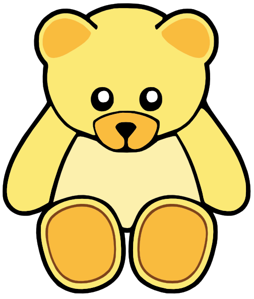 yellow bear clipart - photo #3