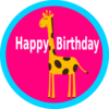 Giraffe Cupcake Topper 7 Clip Art