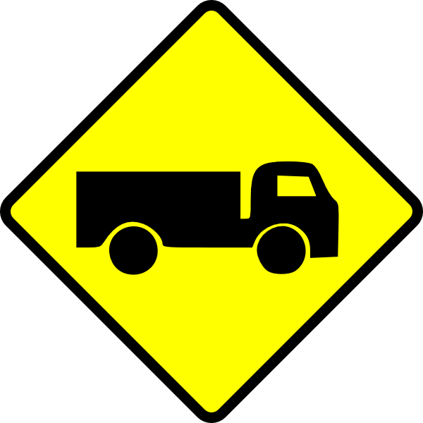 Leomarc Caution Truck Clip Art. Leomarc Caution Truck