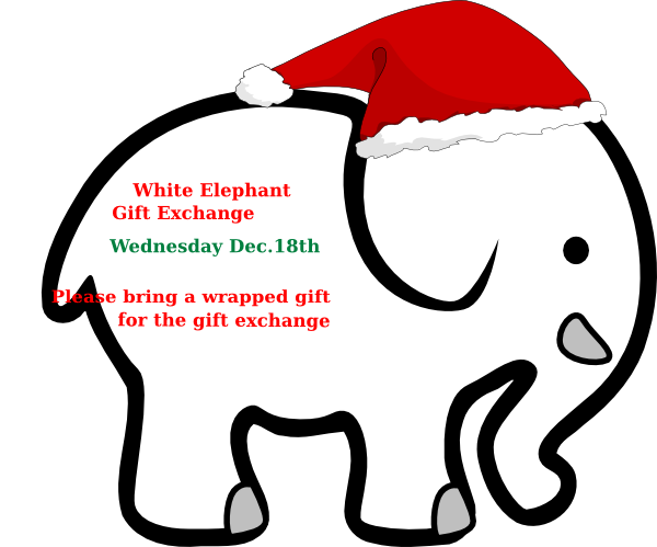 clipart white elephant gift exchange - photo #15