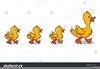 Ducks In A Row Clipart Free Image