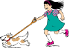 Walking Dog Clip Art