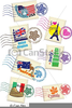 Travel Stamps Clipart Free Image