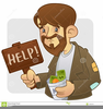 Person Begging Clipart Image