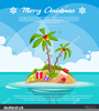 Tropical Christmas Free Clipart Image
