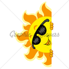 Lurking Sun With Sunglasses Image