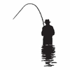 Old Man Fishing Clipart Image