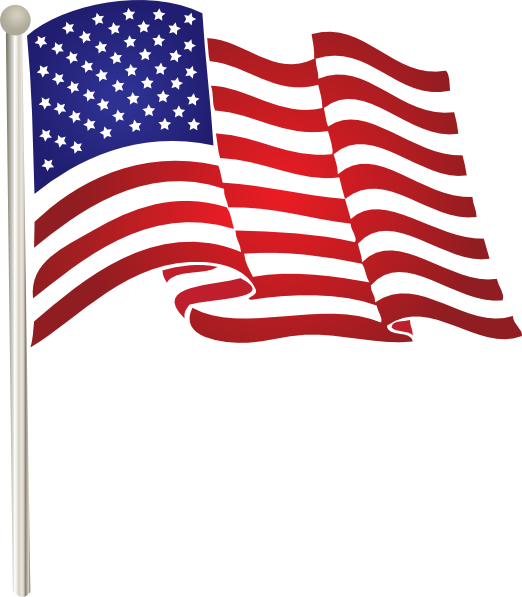 free american flag animated clip art - photo #1