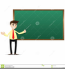 Clipart Male Teacher Blackboard Image