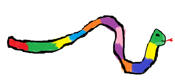 rainbow serpent clipart - photo #1