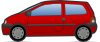Red And Green Renault Twingo Clip Art
