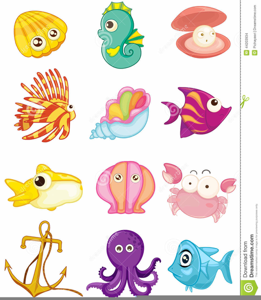 Cartoon Sea Animals Clipart | Free Images at  - vector clip art  online, royalty free & public domain