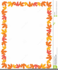 Fall Foliage Border Clipart Image