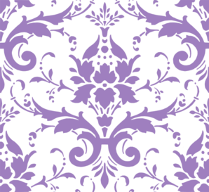 Purple Damask Clip Art