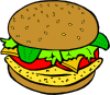Chicken Burger Clip Art