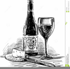 Wine And Cheese Clipart Free Image