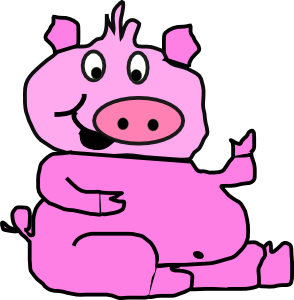 Laughing Pig 2 Clip Art