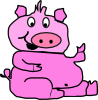 Laughing Pig 2 Clip Art