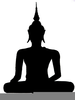 Buddha Silhouette Image