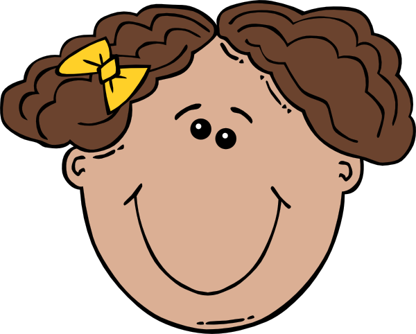 little cartoon girl smiling. Girl Face Cartoon