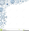 Christmas Snowflake Border Image