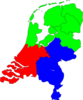 Landkaart Nederland Clip Art